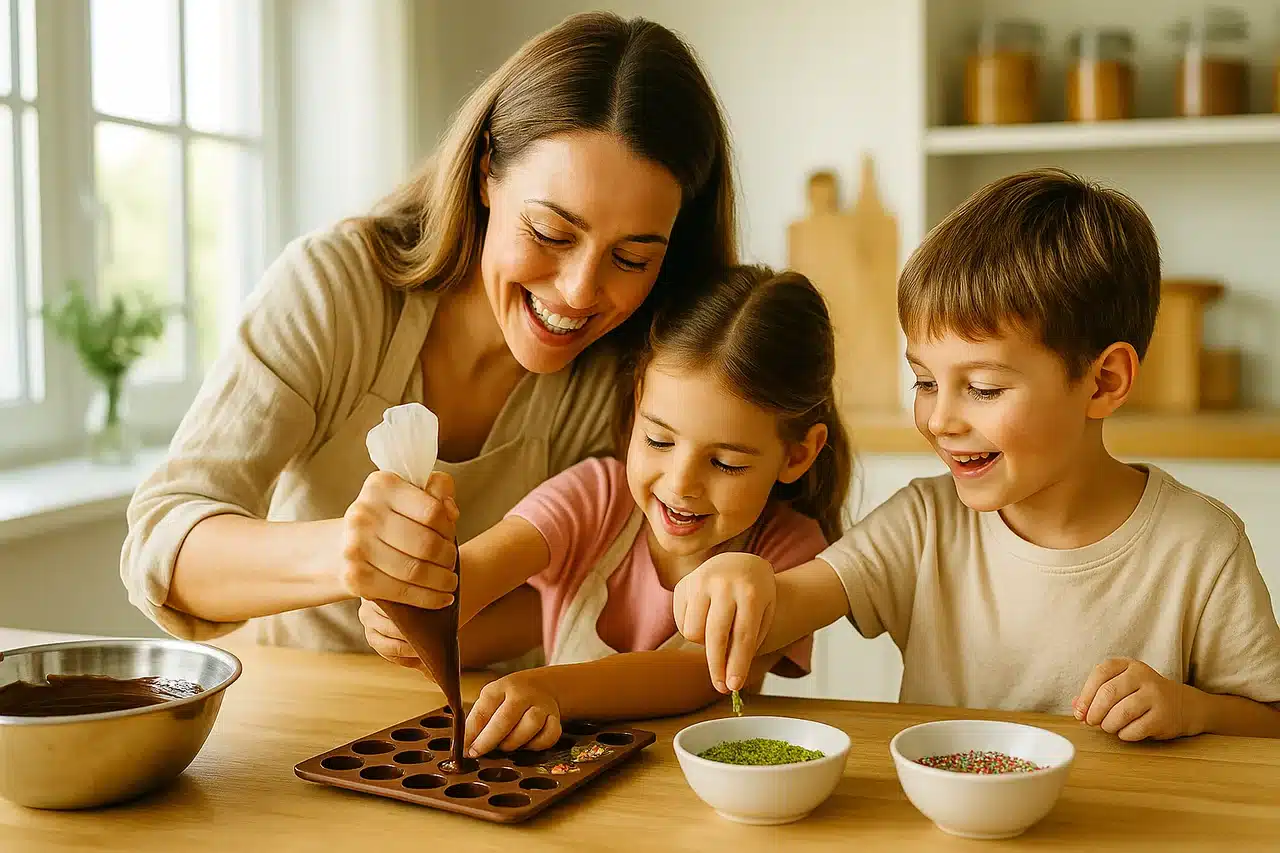 סדנת שוקולד ביתית ליצירת פרלינים סדנת שוקולד ביתית ליצירת פרלינים